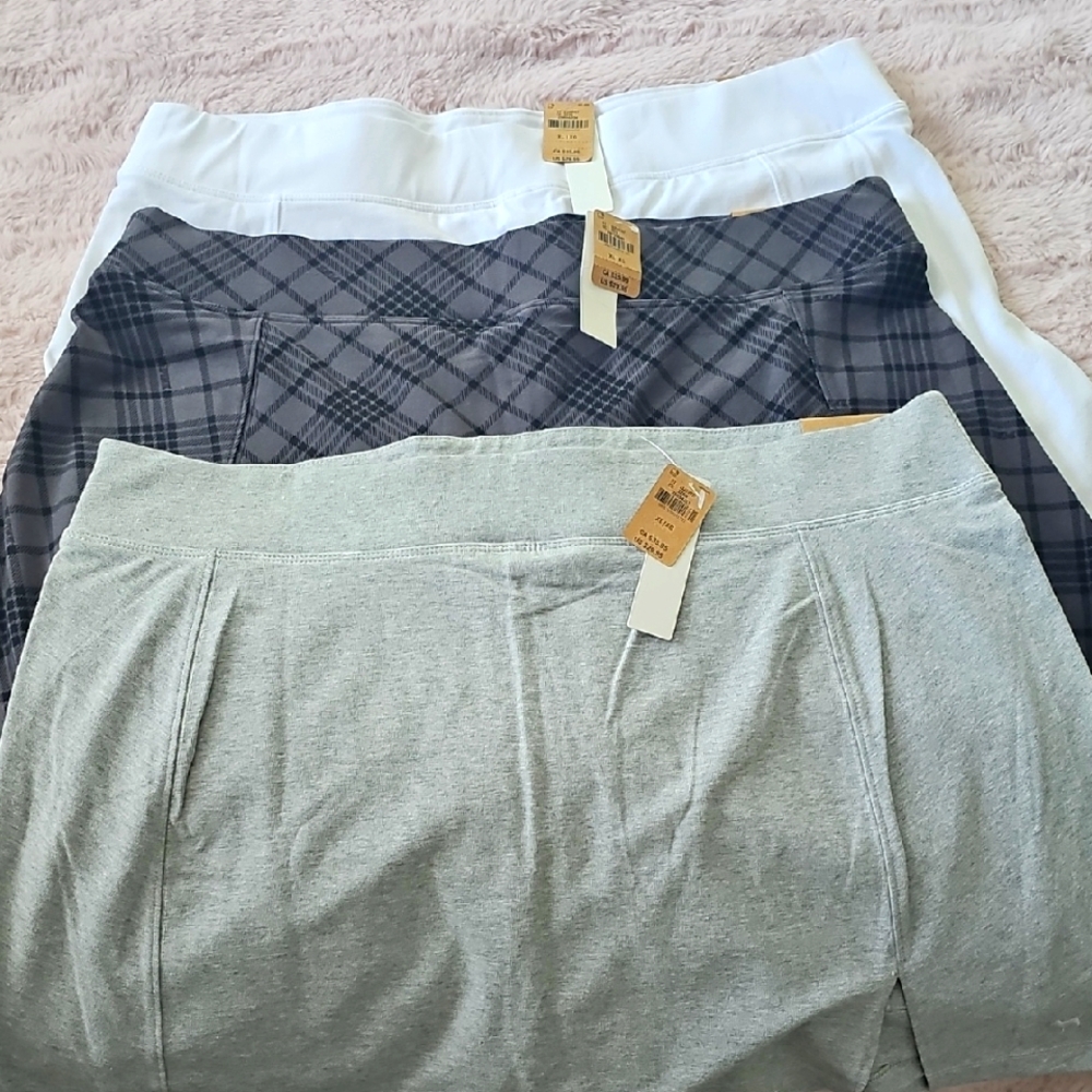 NWT (3) PINK Athletic Skorts XL